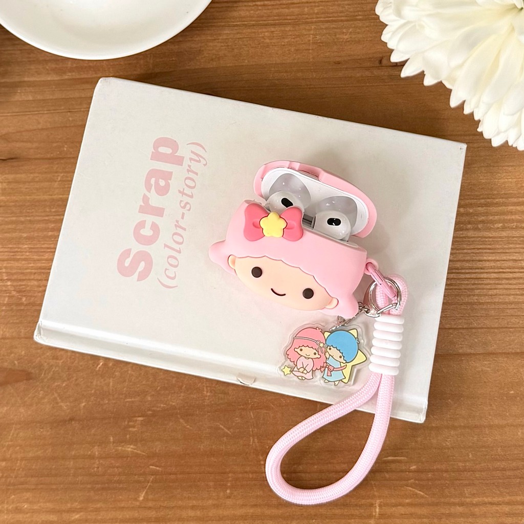 Sanrio Little Twin Stars 3D เคสซิลิโคนสําหรับ AIRPODS 1 2 3 4ANC PRO น่ารักฝาครอบป้องกันปลอก ราคา ถูกที่สุด ดีลบีเคเค แกลเลอรีภาพที่ 3