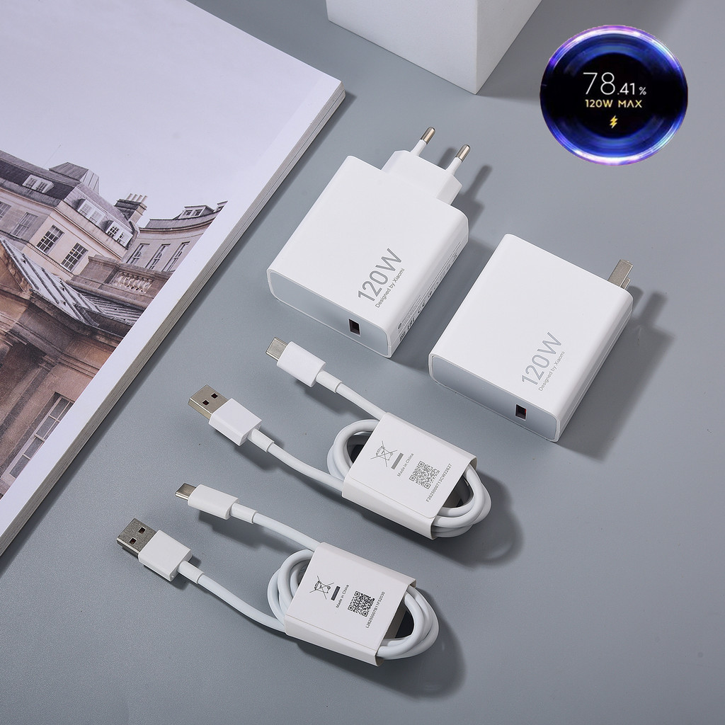 Xiaomi Redmi หมายเหตุ 14 13 Pro + 120W Turbo Charger EU Fast Charging Wall Adapter 6A USB C สําหรับ 