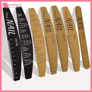 RENBG 5 ชิ้นชุดตะไบเล็บขนาดเล็บสองด้าน 80-240 Grit เล็บแฟ้มบดบัฟเฟอร์ Buffing เครื่องมือ TH