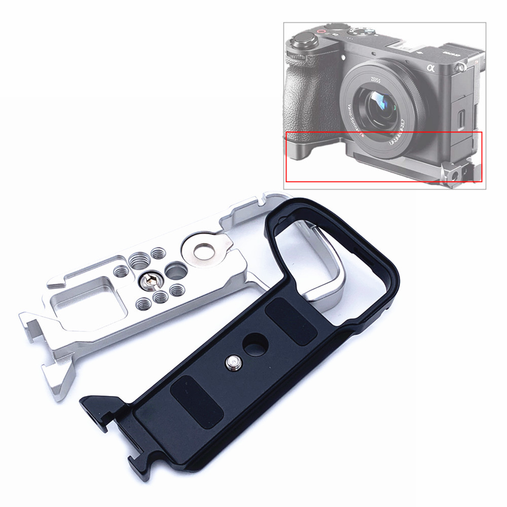 A6700 Metal Hand Grip Handle Tripod Quick Release Plate Base Holder for Sony Alpha 6700 ILCE-6700 A6