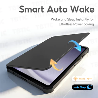 TBTIC เคส Samsung Galaxy Tab ฝาพับ กันกระแทก 360° Auto Wake/Sleep ช่องใส่ปากกา สำหรับ A9 A11 Plus A9 A8 A7 S10 S9 S8 S7 FE S6 Lite 8.7 10.4 10.9 11 12.4