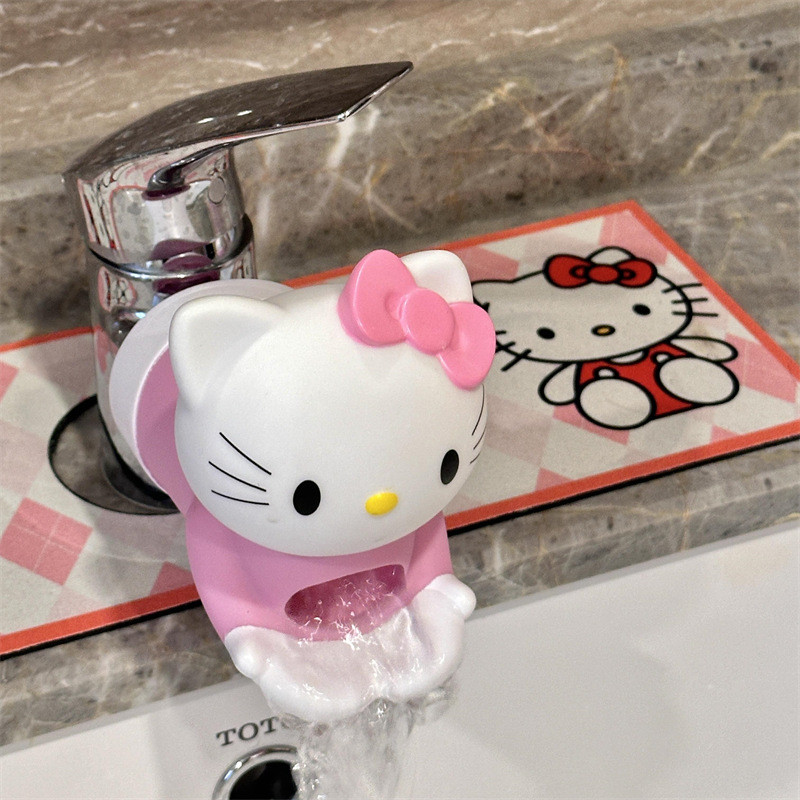 การ์ตูนน่ารัก Kt Faucet Extender การ์ตูน Anti Splash Faucet Filter สําหรับอุปกรณ์ห้องน้ํา