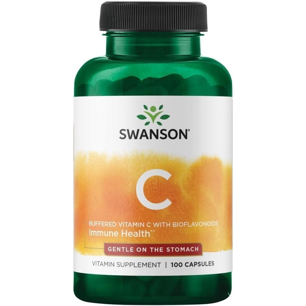 Swanson Buffered Vitamin C พร้อมBioflavonoids 500 Milligrams 100 แคปซูล
