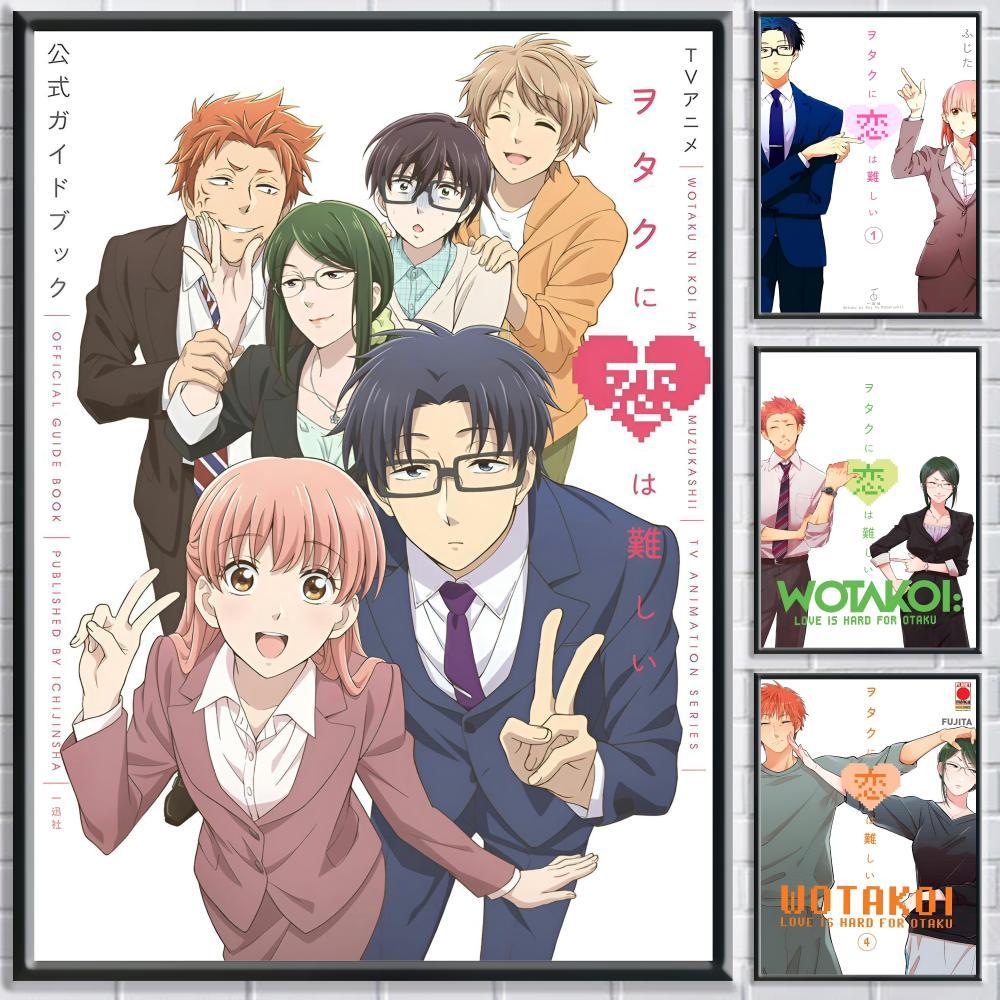 Romantic Anime W-Wotakoi Poster Stickers HD Modern Painting Wall Art for Bedroom Living Room Home De