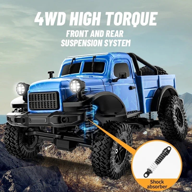 1/18 จําลอง RC รถ C8813 4WD ปีนเขา Off-road Pickup Crawler Professional RC รถ RC รถของเล่นสําหรับผู้