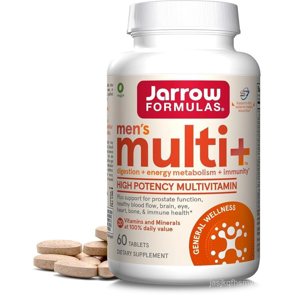 Formula Jarrow Multivitamin Lelaki, Multivitamin for Lelaki, Multivitamin for Lelaki, 60 Tablet, Bek