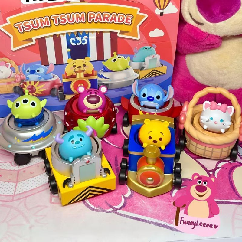 ของแท้ Disney Peripheral Songsong Float Parade Blind Box Stitch รูปหญิงของขวัญเครื่องประดับ NS