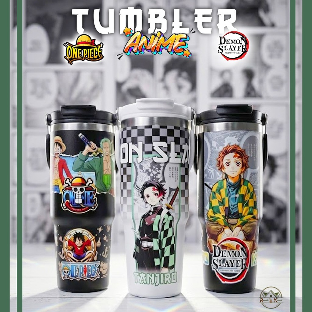 RK Tumbler Anime Character Cool Tumbler Satinless Steel 304 900ml ทนความร้อนและเย็น Premium