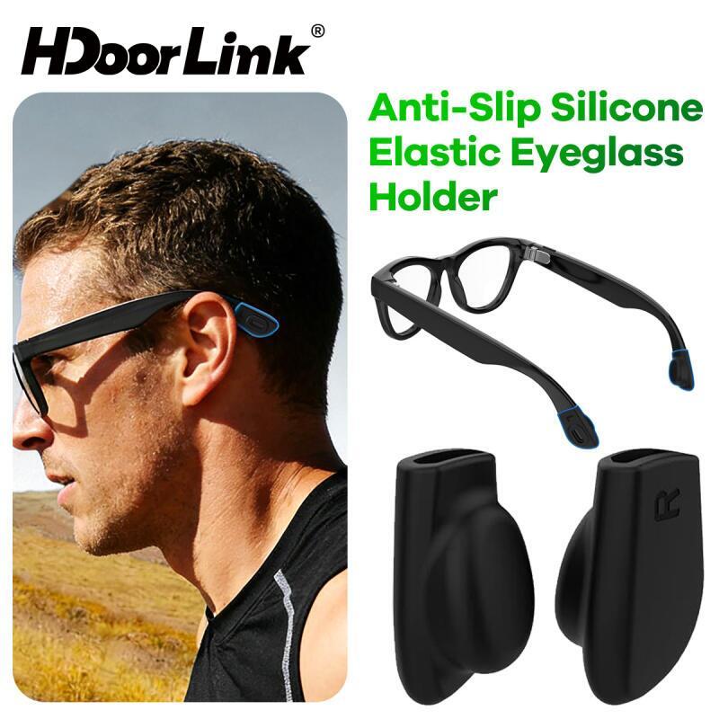 HdoorLink ซิลิโคนกันลื่นแว่นตา ขนาด 2 ชิ้น ออกแบบมาสำหรับ Ray-Ban Meta, Wayfarer (Gen2), Skyler และ Headliner (Gen2)