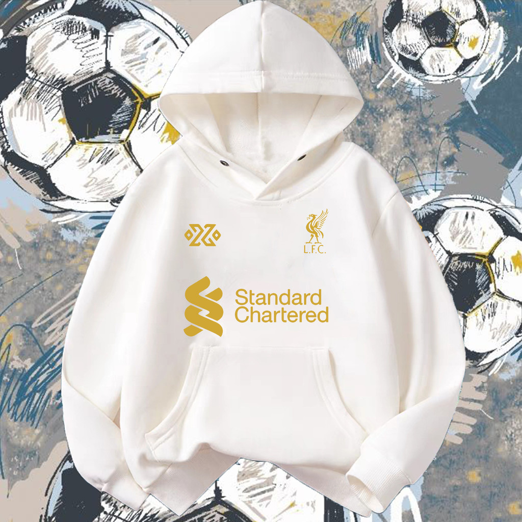 ลิเวอร์พูล/ฟุตบอล themed hoodie with Liverpool football team logo printed on child เสื้อฮู้ด 120CM-150CMSize S-5XL - รูปที่ 6