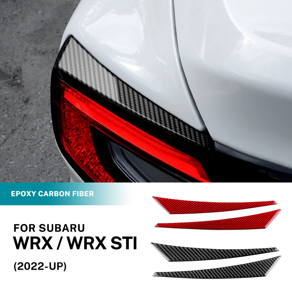 สําหรับ Subaru WRX STI 2022-2025 ไฟท้ายด้านหลังคิ้วคาร์บอนไฟเบอร์การปรับเปลี่ยนภายนอกชิ้นส่วนรถยนต์