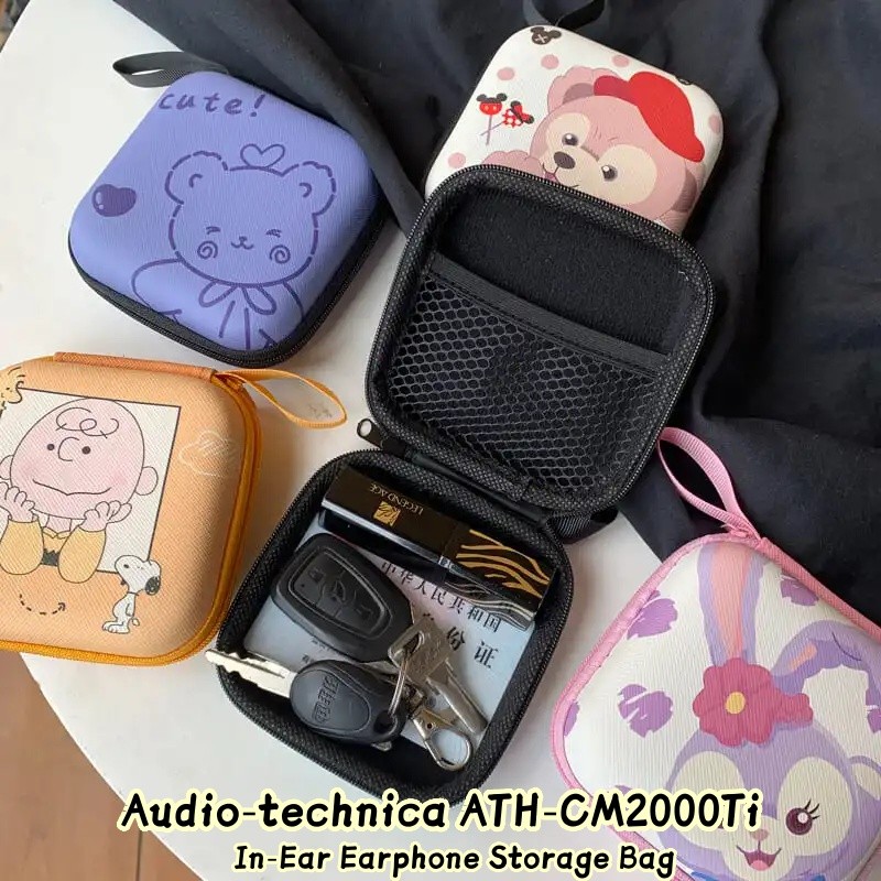 imamura สำหรับ Audio-technica ATH-CM2000Ti กระเป๋าเก็บหูฟังแบบคล้องคอ ดีไซน์น่ารัก