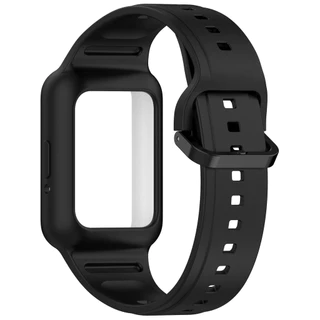 สายนาฬิกาซิลิโคนสำหรับ for Samsung Galaxy Fit 3 แผ่นป้องกันหน้าจอแบบยาง ปลอกป้องกันสำหรับ for Huawei Band 10 9 8 7 NFC