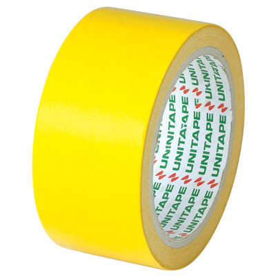 UNITAPE กระดาษกาวสีเหลือง แกน 3 นิ้ว หน้ากว้าง 2 นิ้ว ยาว 12 เมตร