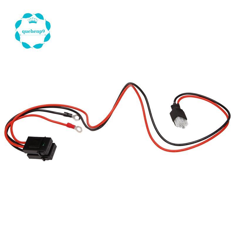 [Fast Q9]30A ฟิวส์ 6 PIN คลื่นสั้นสายไฟสําหรับ FT-857D IC-725A 1 metres