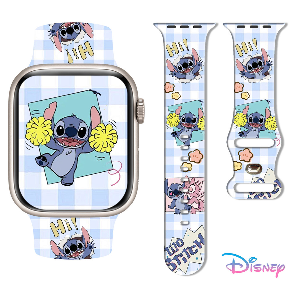 Stitch พิมพ์สายสําหรับ Apple Watch S11/S10, iWatch 9-1 SE, สาย Apple Watch