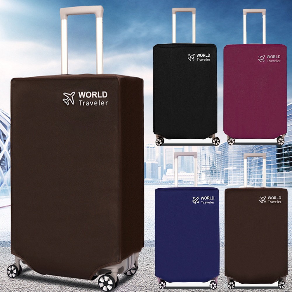 ผ้าคลุมกระเป๋าเดินทาง 20~30in ปลอกป้องกันรอยขีดข่วน Luggage cover สำหรับกระเป๋าเดินทางขนาด ราคา ถูกที่สุด ดีลบีเคเค รูปภาพหลัก