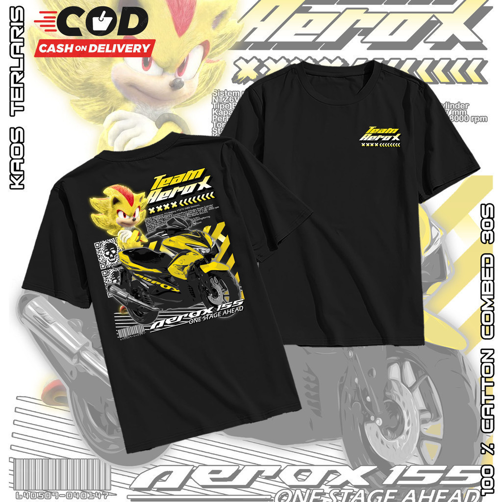 แฟชั่น 2026 Yamaha Aerox 155 T shirt / Rider Motor Bike T-shirt / T-shirt Motor / Limited Edition