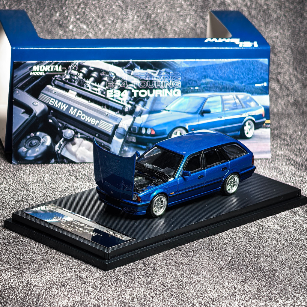 [คลังสินค้าพร้อม] Mortal 1/64 BMW BMW E34 TOURING Tank Travel Edition Limited Alloy Car Model