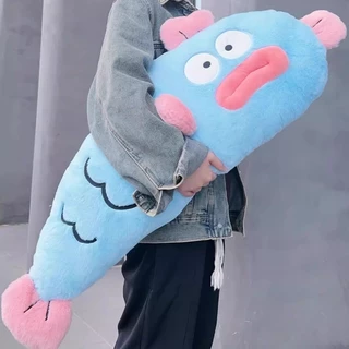 BHQ ตุ๊กตาปลา น่าเกลียดปลายาวหมอน 90cm สามารถใช้เป็นหมอนอิงได้ นุ่มนิ่มและน่ารัก ของขวัญวันเกิด