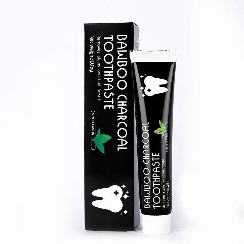 Generic Toothpaste, Natural Bamboo Charcoal Whitening Organic Tooth Paste, for Sensitive Teeth, 3.7 