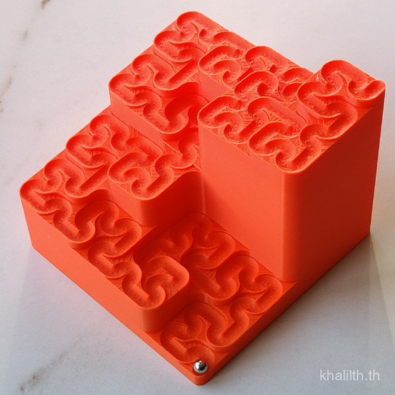 Cross-Border รูปแบบใหม่ Hilbert Curve Marble Run การพิมพ์ 3D Marble Run เดสก์ท็อปตกแต่ง