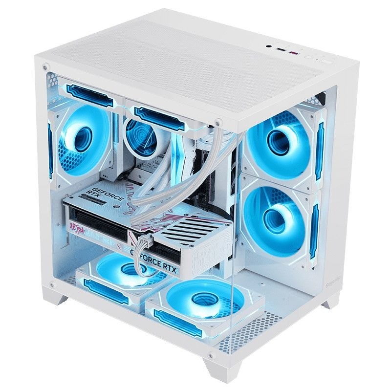 คอมพิวเตอร์ตั้งโต๊ะ DIY Colorful RTX5060Ti 16G/i5 14600KF สำหรับเกมและสตรีมมิ่ง นำเข้า