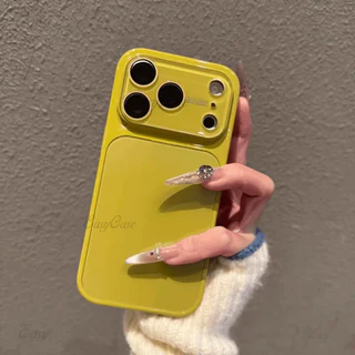 พร้อมโลโก้กระจกขนาดใหญ่ เอจี เคสโทรศัพท์ฝ้าสําหรับ ไอโฟน 17 16 15 14 13 มือโปร สูงสุด กันลื่นและป้องกันการตกกระแทกฝาหลัง