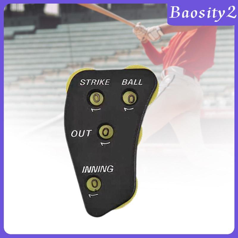 [Baosity2] Four Dial Baseball Umpire Clicker Non Slip Surface Umpire Indicator for Softball Balls St