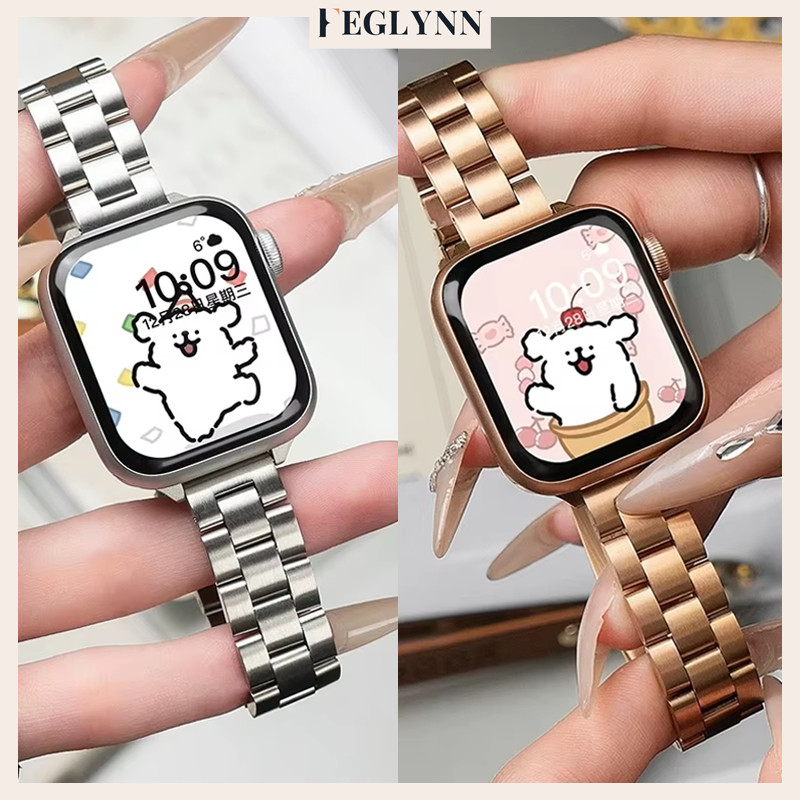 สายนาฬิกาโลหะบางสแตนเลส for Smartwatch Iwatch Apple Watch Ultra/SE 3 2 Series 11 10 9 8 7 6 49 46 45 44 42 40 38mm