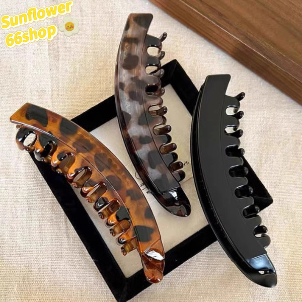Sunflower66  กิ๊บหนีบผมทรงกล้วย🦄 กิ๊บติดผมทรงหางม้า เครื่องประดับผมแฟชั่น พร้อมส่ง🛻