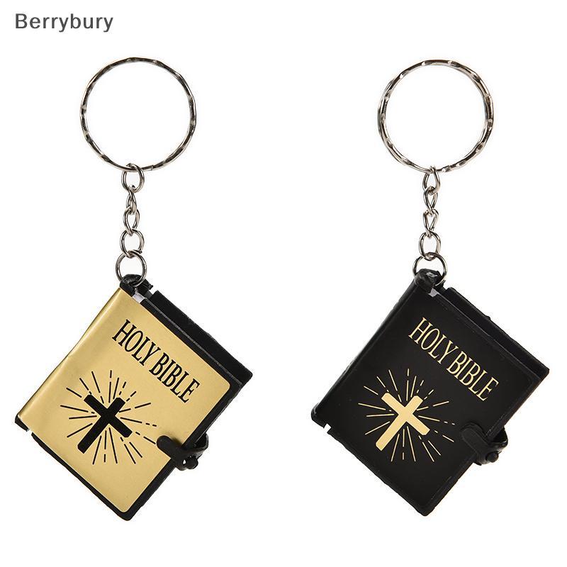 Berrybury Bible พวงกุญแจ HOLY BIBLE ศาสนาคริสเตียนพระเยซูใหม่