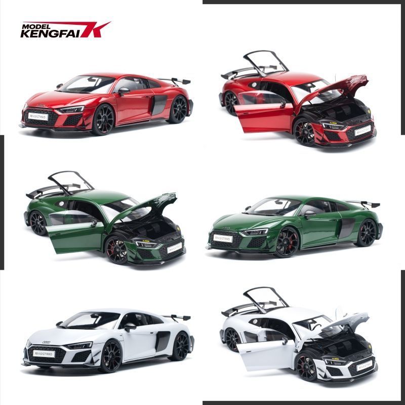 KENGFAI Qihui 1: 18 2021 Audi Audi R8 GT RWD V10 Alloy Full Drive Car Model