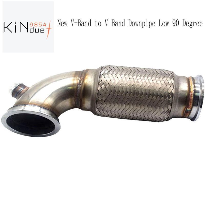 ท่อน้ําไอเสีย 3 "V-Band Down Pipe Flex Bellow Pipe 3" V-Band Pipe สําหรับ T3/T4 T04E 3 "V-Band Down 