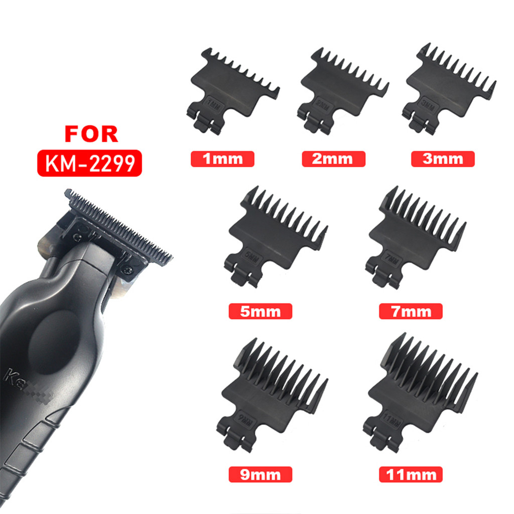 KEMEI สําหรับ เคเมอิ กม-2299 1 2 3 5 7 9 11 มม. มืออาชีพ ผม ที่กันจอน จํากัด หวียามช่างทําผมตัดผมคู่มือตัดตัดอุปกรณ์เสริม