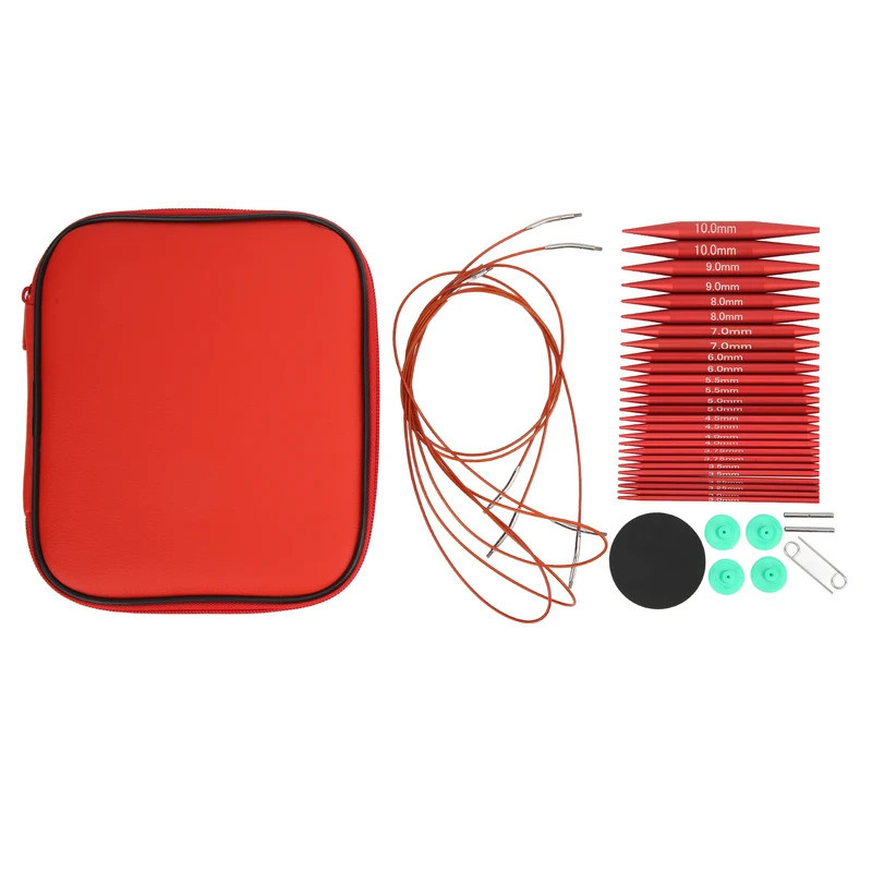 Knitting Needles Set Various Sizes Available Detachable Circular Interchangeable Knitting Needles Cr