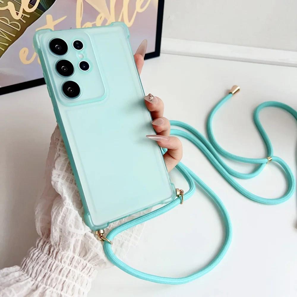 SAMSUNG Matteโปร่งแสงซิลิโคนเคสโทรศัพท์สําหรับSamsung Galaxy S25 Ultra S24 S25 FE S24 Ultra S22 S23 