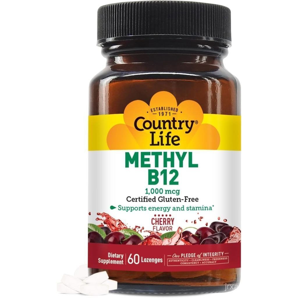 Country Life Methyl B-12 แคปซูล 1000 Mcg 60 นับ