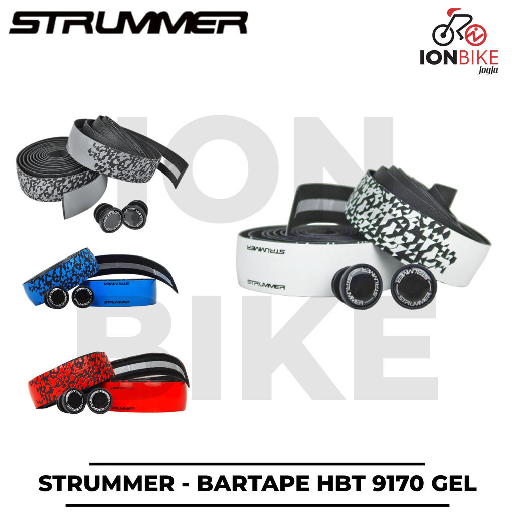 Bartape Strummer HBT-Gel9170 Dual Tone Triangle Bar Tape Gel 9170 Racing Bike 3.2mm Eva Foam Soft Ro