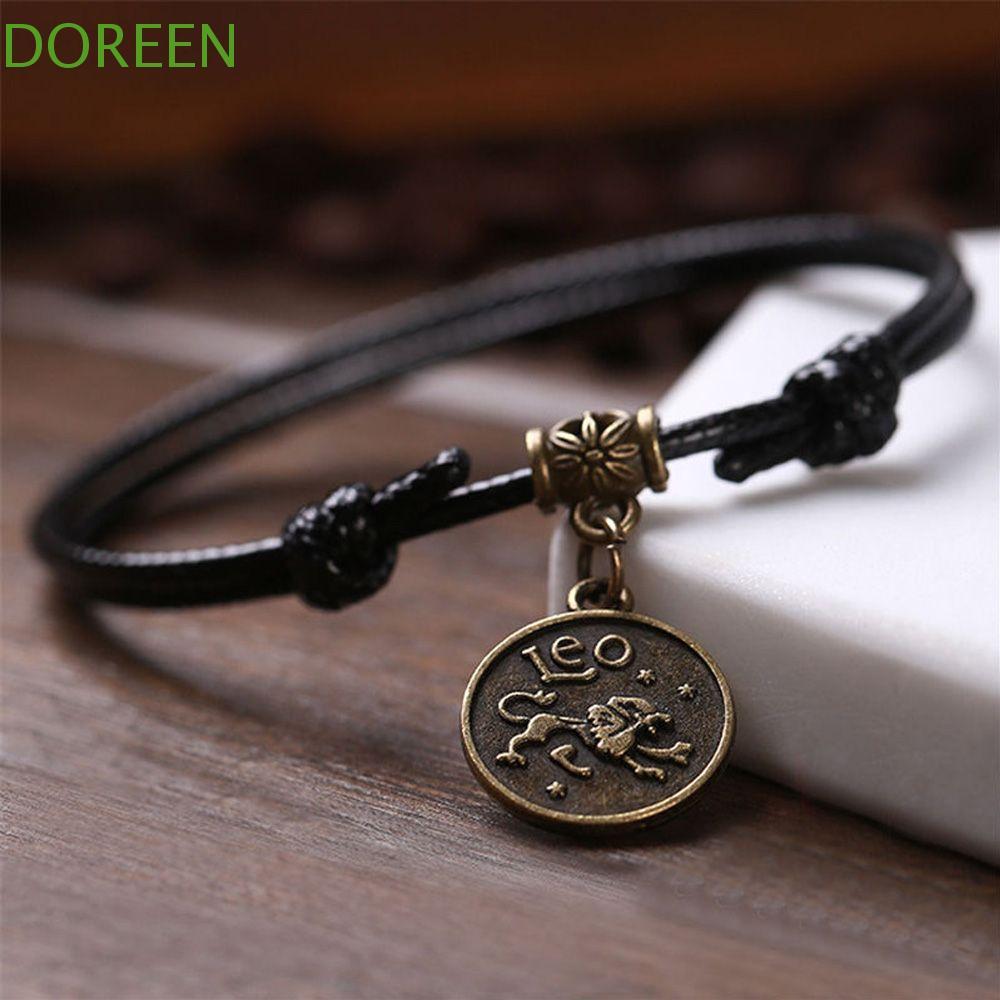 DOREEN Anklet South Men Black Rope Barefoot บุคลิกภาพสร้อยข้อมือโซ่เท้า