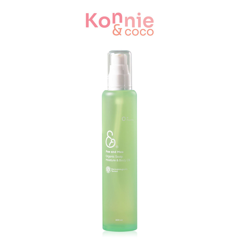 Fae And Mae Organic Scalp Moisture & Body Oil 100ml เฟแอนด์เม ออยล์ออร์แกนิก สูตรอ่อนโยน สำหรับเด็ก.