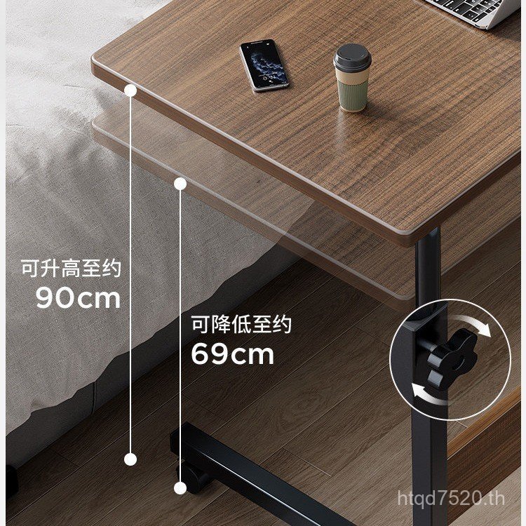 ครัวเรือนพาร์ทเมนท์ขนาดเล็กห้องนอนข้างเตียงโต๊ะคอมพิวเตอร์โต๊ะทํางานโต๊ะขนาดเล็กโต๊ะที่เรียบง่ายยกเช