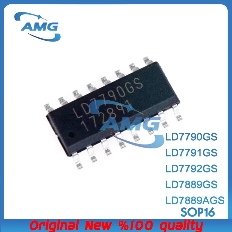 5PCS LD7790GS LD7791GS LD7792GS LD7889AGS LD7889GS SOP16 Liquid crystal power management ชิป