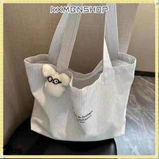 กระเป๋าสะพายไหล่และโท้ท แบบเกาหลี ทำจากผ้าแคนวาส พกพาสะดวก ม…