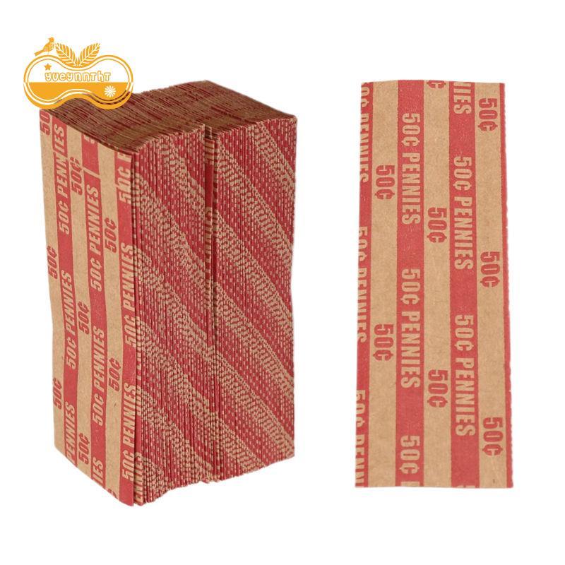 {yueynntht}100 ชิ้น Penny Coin Wrappers Penny Sleeves Flat As Shown Penny Rolls Wrappers