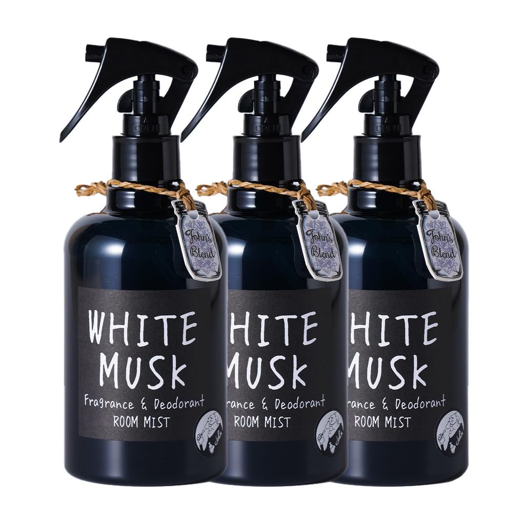 White Musk Air Freshener Room Mist John's Blend 280mL 3-Pack Room Spray Deodorizing Spray Deodorizer