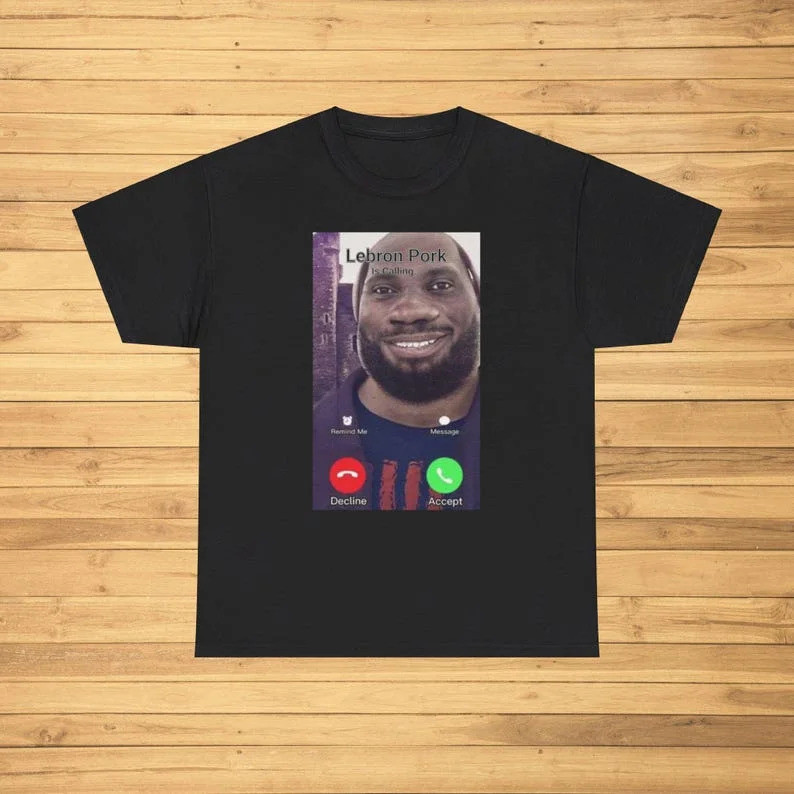 Lebron Burke Is Calling Funny Emoji T-shirt Funny Emoji Joke Gift Pop Weird T-shirt Unisex Gift Pers