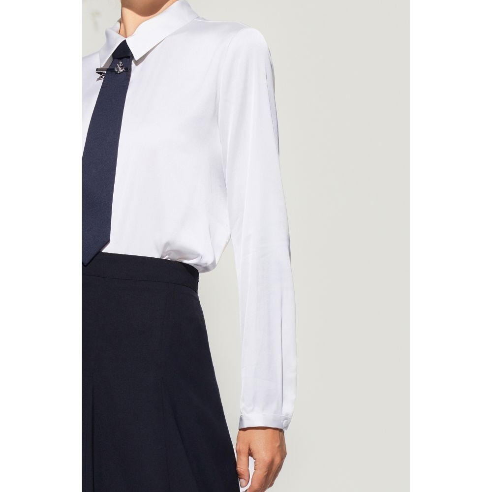 G2000 เสื้อเบลาส์สำหรับผู้หญิง Loose Fit รุ่น 5124161801 OFF-WHITE - รูปที่ 3