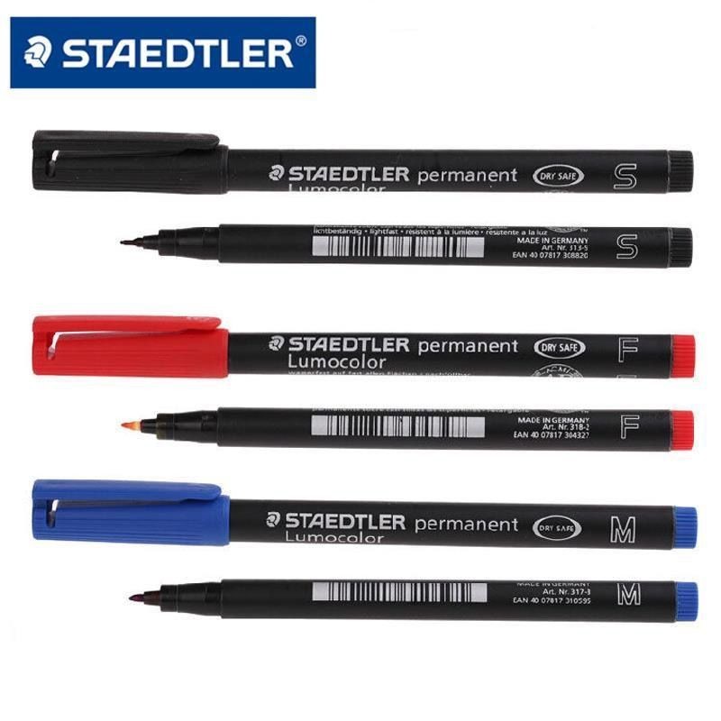 STAEDTLER STAEDTLER Marker 313 317 318CD Disc Pen Film Pen Oily Waterproof Marker Pen 2.6