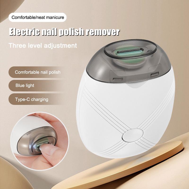DSTH แบบพกพา Baby Nail Trimmer ไฟฟ้าพร้อมโคมไฟเครื่องตัดเล็บมือขัดเล็บ Clippers เล็บ Filer 3 ปรับความเร็วได้ HOT